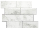 Smart Tiles Mosaik Series SM1080-4 Wall Tile, 8.38 in L Tile, 11.56 in W Tile, Straight Edge, Metro Carrera Pattern